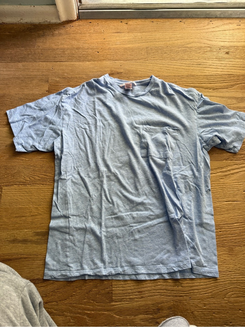 Victoria's Secret Light Blue Short Sleeve Pocket Tee